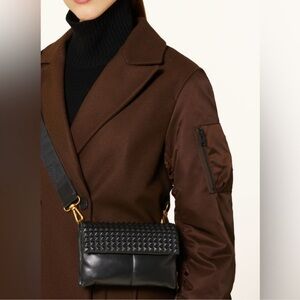 ALLSAINTS EZRA STUD Pin Studded Leather Crossbody NWT